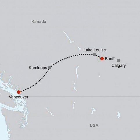 First Passage to the West - Rocky Mountaineer (ab Banff)