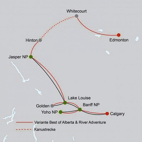 Best of Alberta & River Adventure