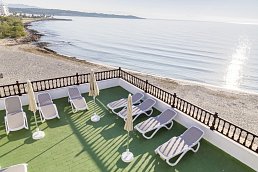 Terrasse direkt am Strand