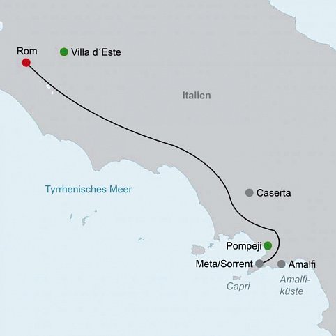 Autotour Classic Italien: Rom und Amalfiküste