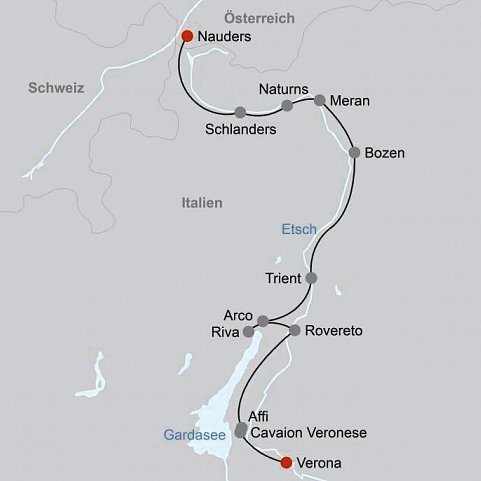 Etsch-Radweg à la Carte