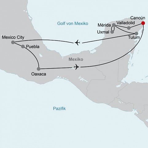 Der Herzschlag Mexikos - von Yucatan bis Oaxaca