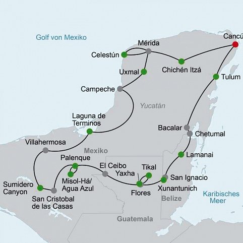 Mexiko, Guatemala & Belize: Erbe der Maya