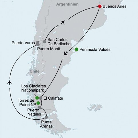 Spektakuläres Patagonien - mit allen Sinnen erleben