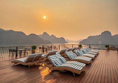 Halong Bucht an Bord der Indochine Grand (1 Nacht) Hanoi