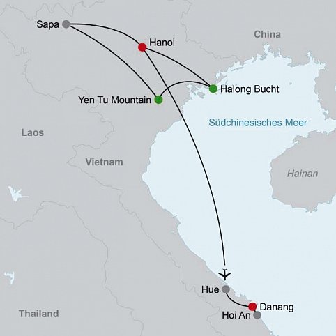 Naturschönheiten in Nordvietnam