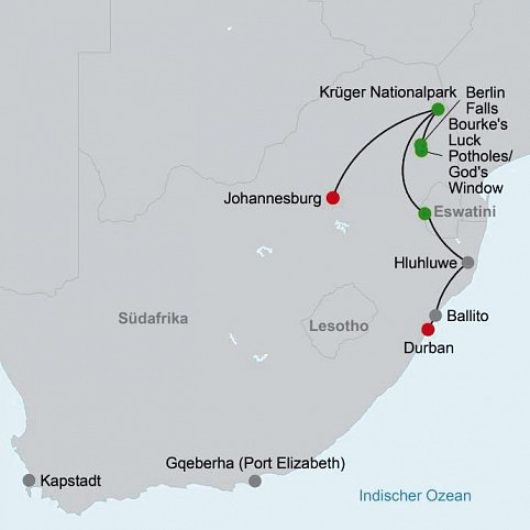 Exklusive Momente - ab Johannesburg