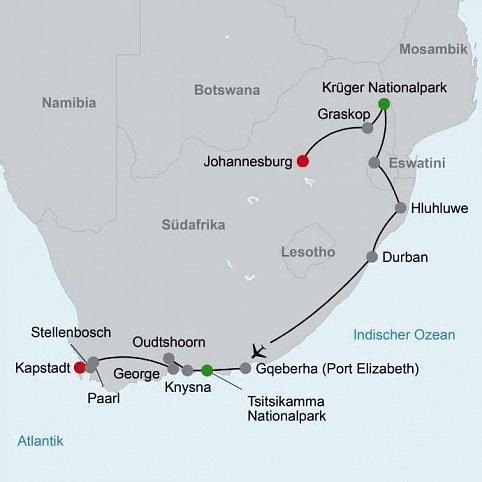Südafrika à la carte - Kleingruppenreise