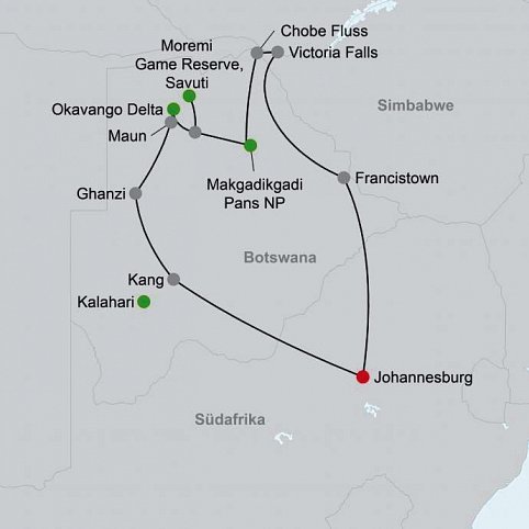 Drifters - Botswana Explorer 16 Nächte ab/bis Johannesburg