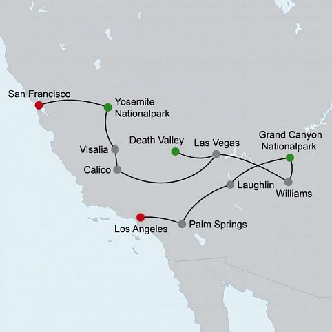 Western Express (ab Los Angeles/bis San Francisco)