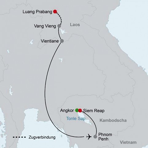 Höhepunkte in Laos und Kambodscha (Gruppenreise)