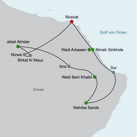 Kontrastreicher Oman