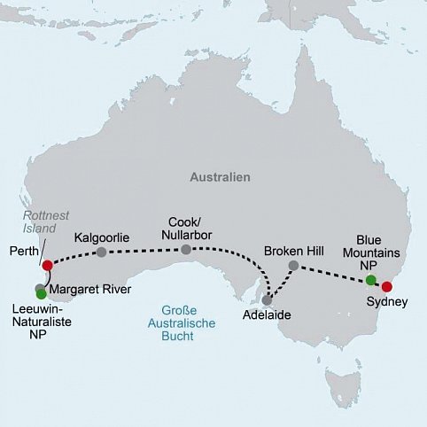 Margaret River & Indian Pacific