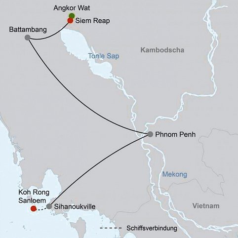 Kambodschas Tempel und Traumstrände (Gruppenreise)