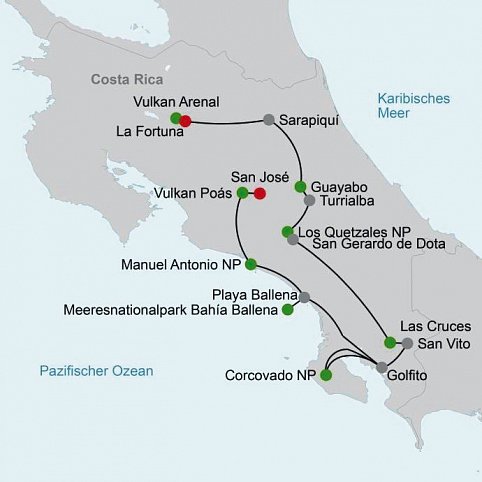 Pura Vida - Costa Rica hautnah (Privatreise)