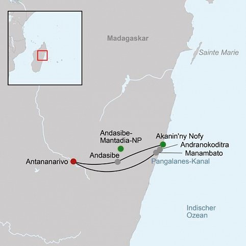 Naturparadies Madagaskar (ohne Badeverlängerung)