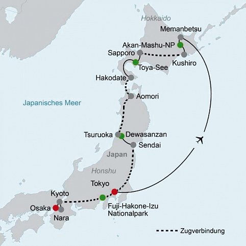 Japans Natur und Kultur (inkl. Flug)