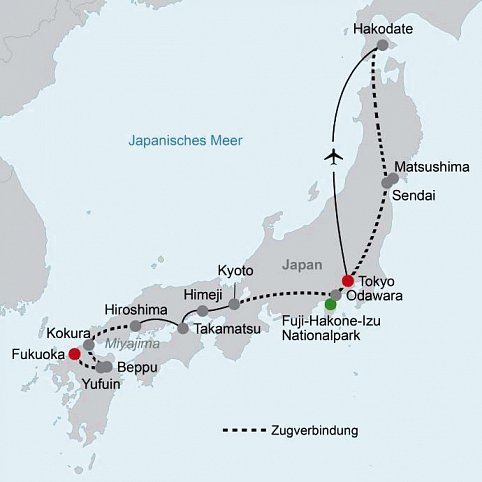 Japans Insel-Quartett (inkl. Flug)