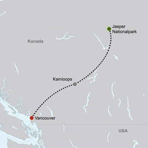 Journey through the Clouds - Rocky Mountaineer (Jasper - Vancouver)