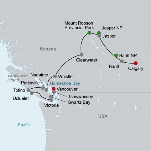 Westkanada mit Kinderaugen (Vancouver - Calgary)