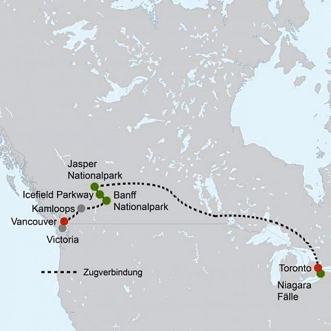 Kanadas Traum auf Schienen