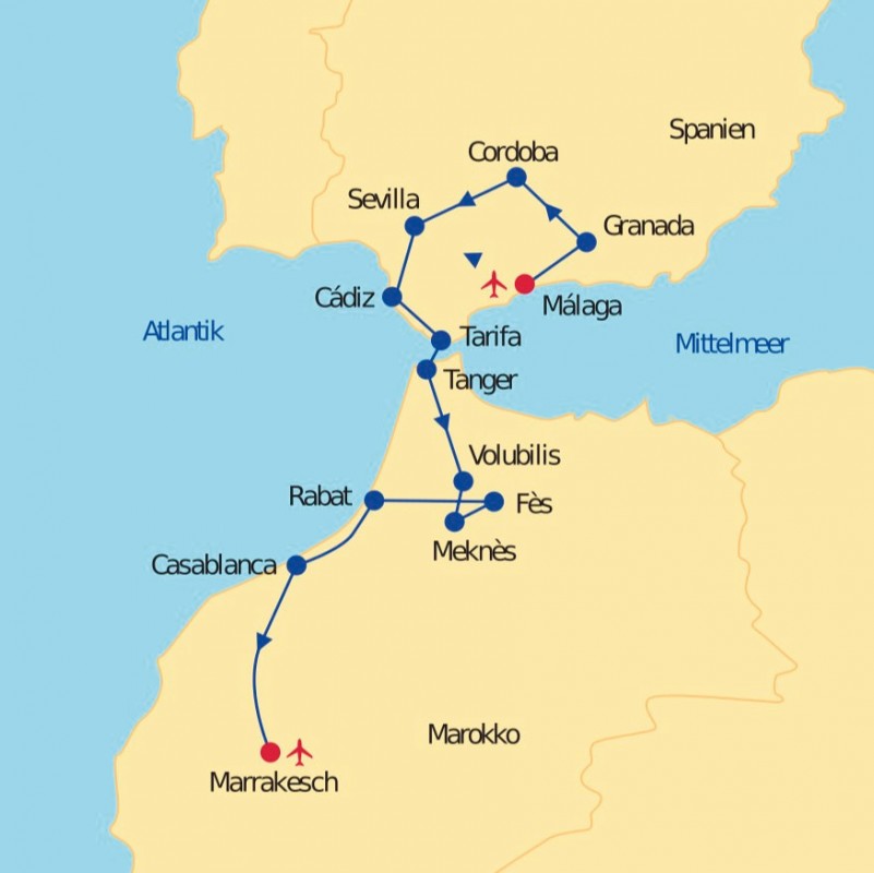 Rundreise Andalusien & Marokko