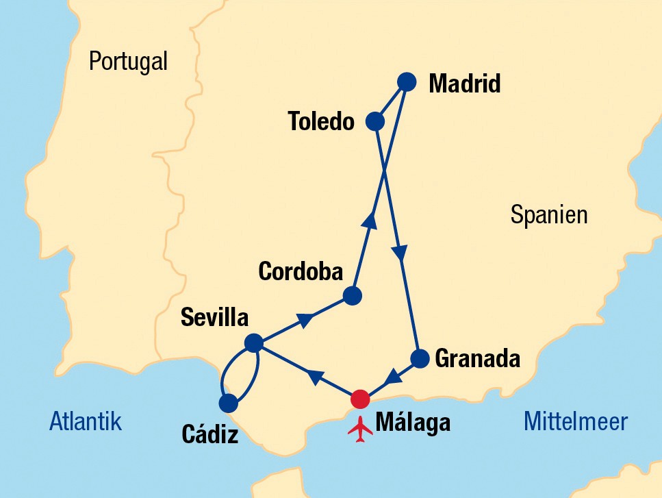 Rundreise Andalusien & Madrid