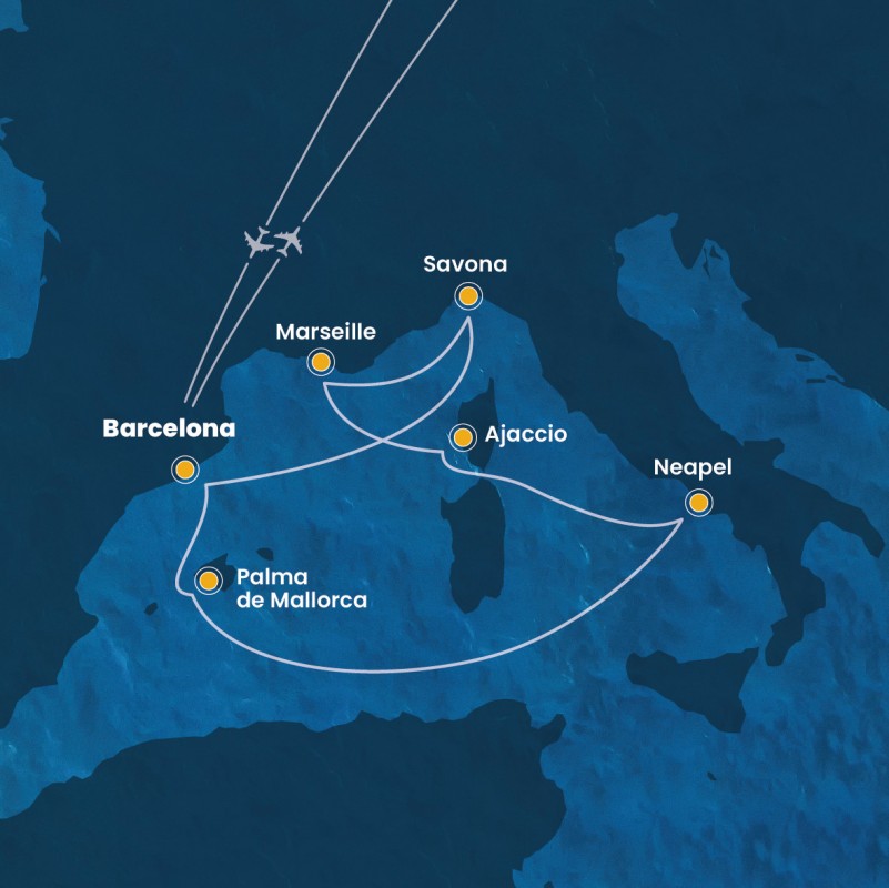 Spanien, Italien, Frankreich & Korsika – Costa Fascinosa