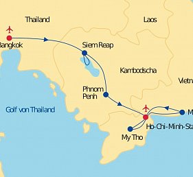 3 Länderkombi Thailand, Kambodscha & Vietnam inkl. Baden