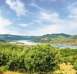 Blick auf das Donauknie