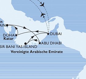 Kreuzfahrt mit MSC Euribia - Vereinigte Arabische Emirate