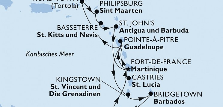 Karibik mit MSC Virtuosa
