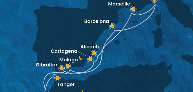 Italien, Spanien & Marokko – Costa Diadema