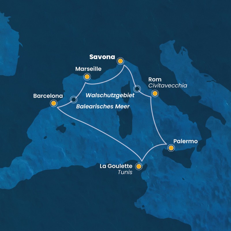 Italien, Frankreich & Spanien - Costa Pacifica