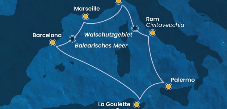 Italien, Frankreich & Spanien - Costa Pacifica