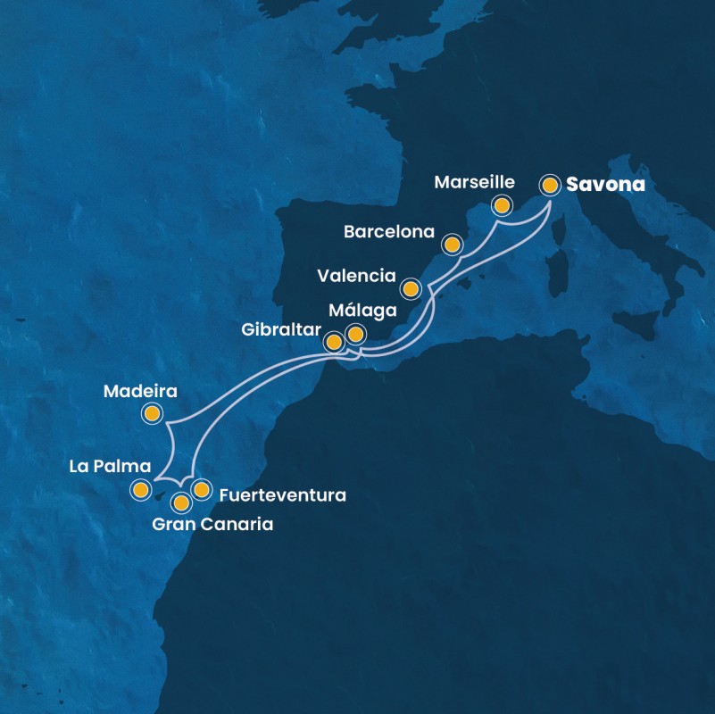 Italien, Spanien, Kanaren & Madeira – Costa Fortuna