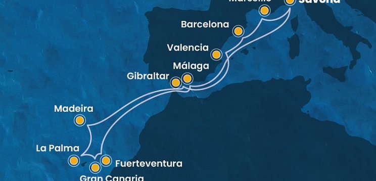 Italien, Spanien, Kanaren & Madeira – Costa Fortuna