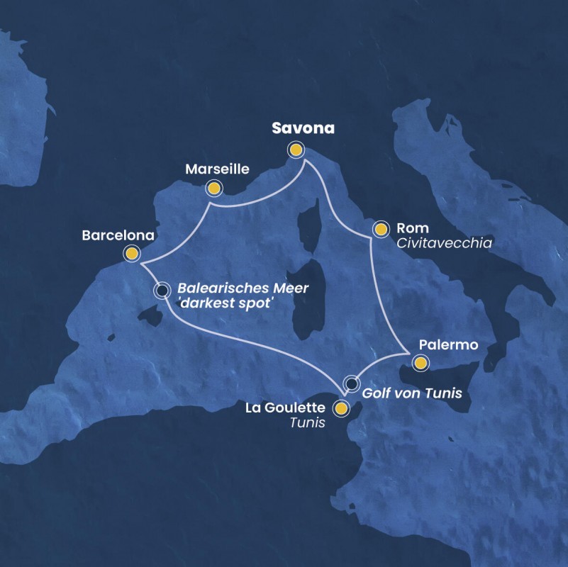 Westliches Mittelmeer mit Costa Toscana