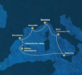 Westliches Mittelmeer mit Costa Toscana