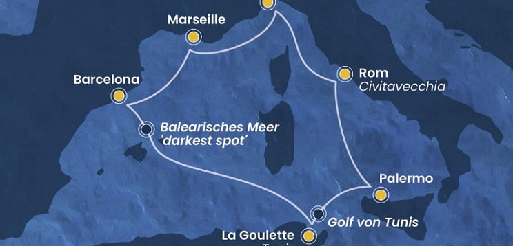 Westliches Mittelmeer mit Costa Toscana