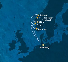 Norwegische Fjorde - Costa Favolosa