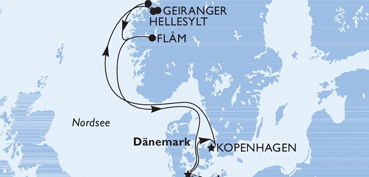 Nordische Highlights mit MSC Euribia