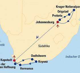 Rundreise Südafrika – Vom Kruger-Nationalpark zum Tafelberg