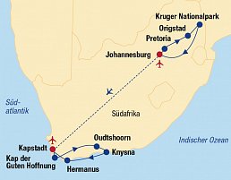 Rundreise Südafrika – Vom Kruger-Nationalpark zum Tafelberg