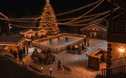 Weihnachtsdorf SCHÖNLEITN, KI-generiertes Bild