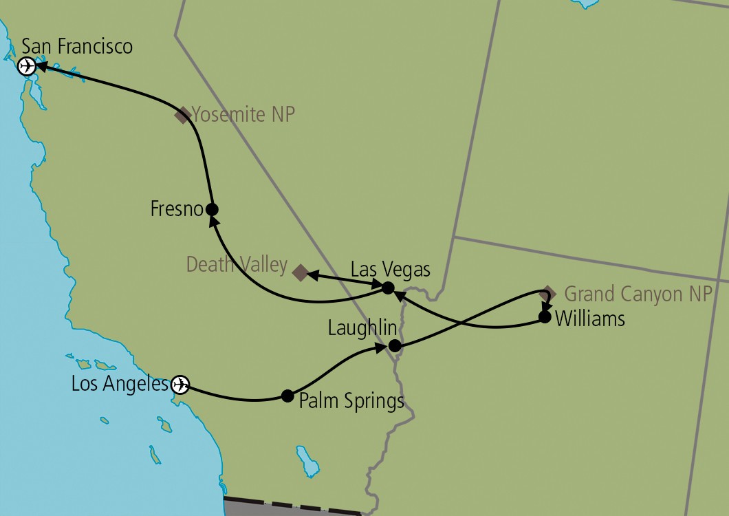 Western Express (ab Los Angeles/bis San Francisco)