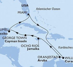 Miami & Karibik mit MSC Poesia