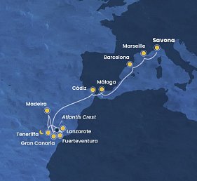 Italien - Kanaren mit Costa Smeralda