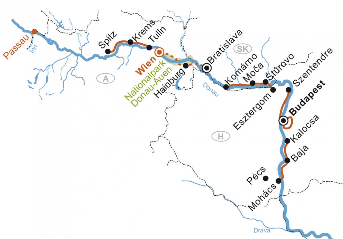Radkreuzfahrt Wien-Budapest-Passau - MS Primadonna