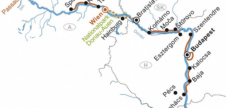 Radkreuzfahrt Wien-Budapest-Passau - MS Primadonna